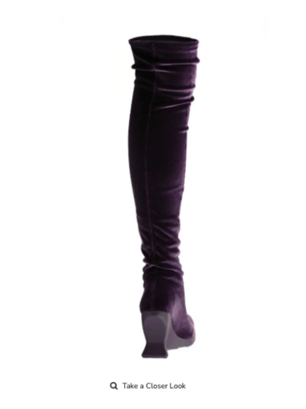 *NEW!* Fluevog 2017 IshShoes THE MUNCHIES Boots, Purple Velvet, Size 9 (runs sm)